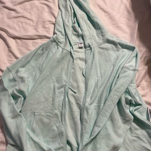 Women’s light blue zip up sweatshirt size XL brand new!